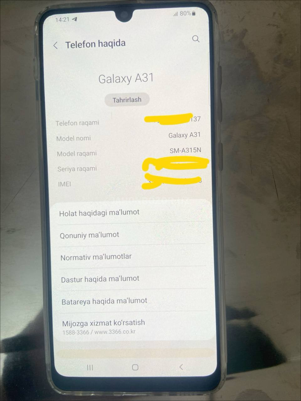 Samsung A31