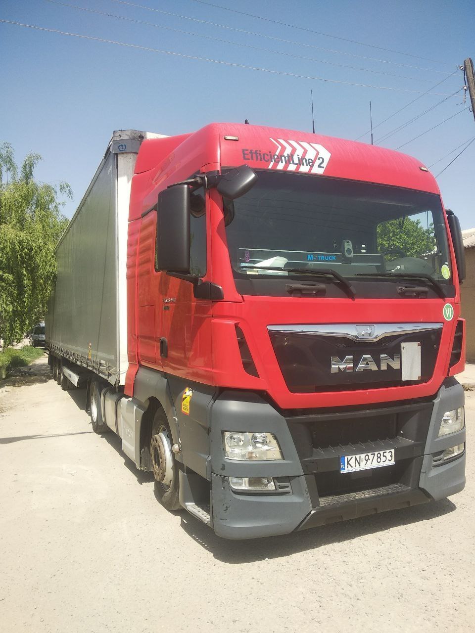 MAN TGX евро 6 + KRONE прицеп 