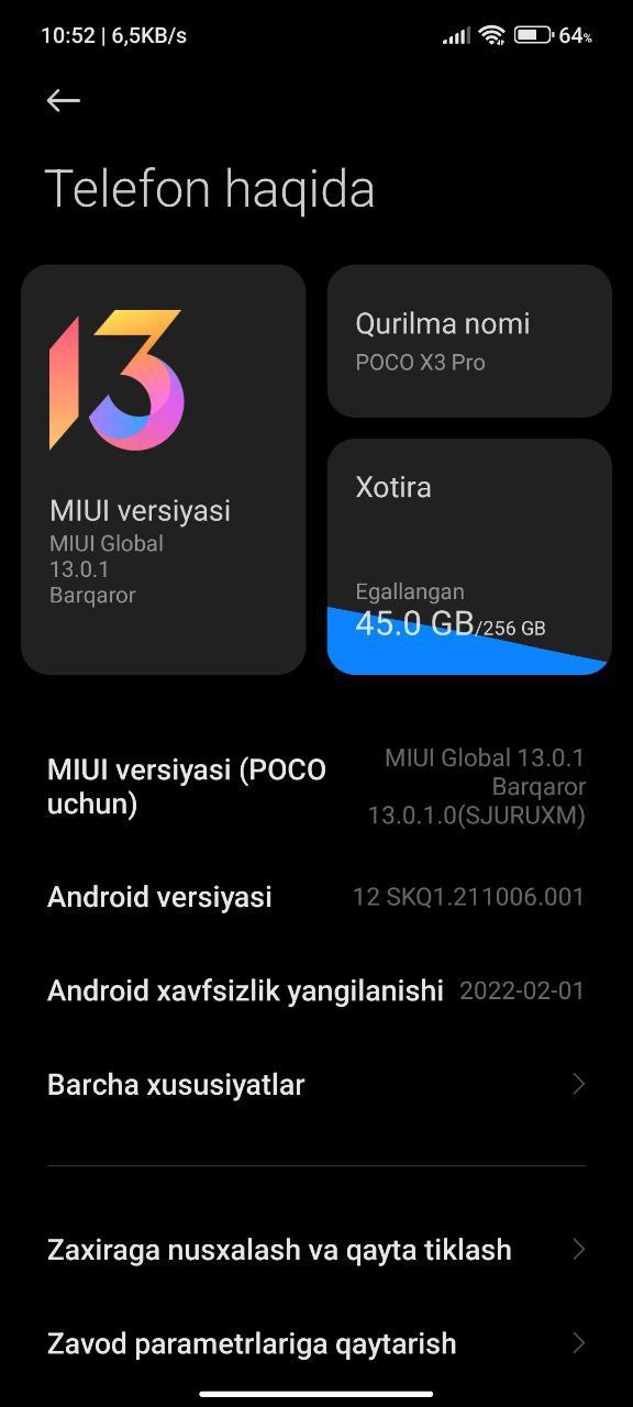 Poco  X3 pro